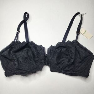 NEW Aerie Balconette Black Lace Bra 36 D